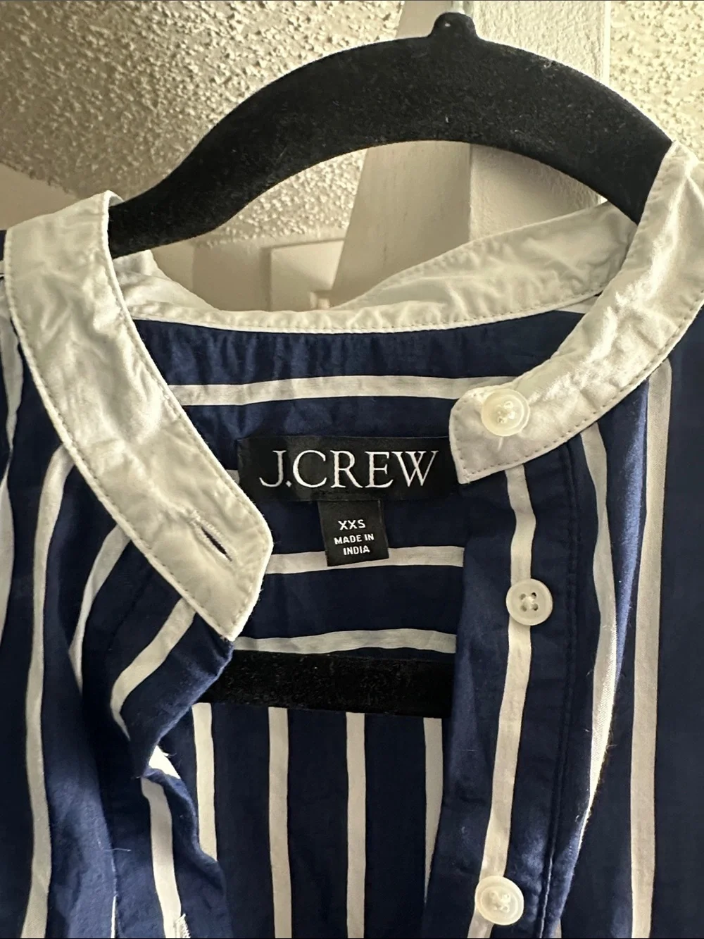 J. Crew Blue and Stripe Shirt